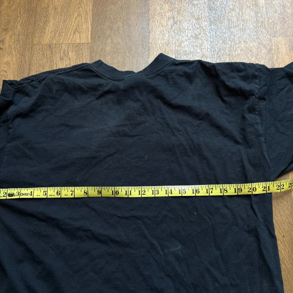 Vintage Sportswear Style Nike Team Black Small Check Longsleeve Basic T Shirt